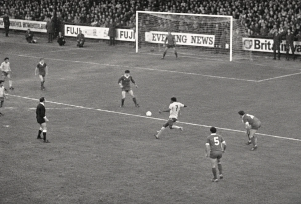 Surridge UFO football archive image from 1980