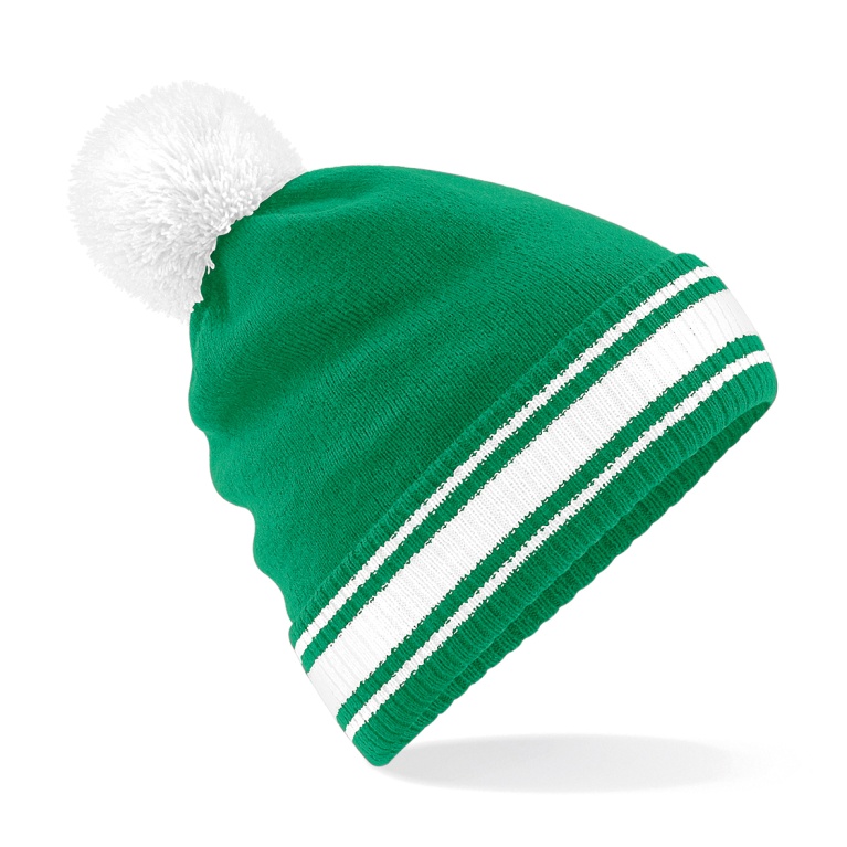 Stadium Beanie : Emerald/White