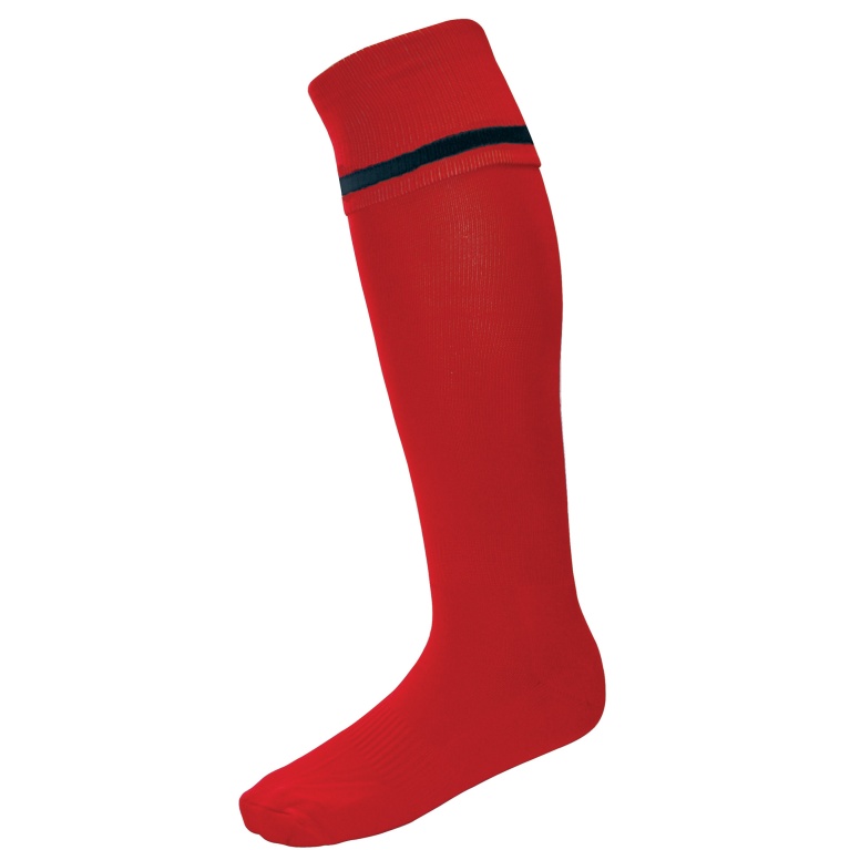 Single Band Sock : Red / Black