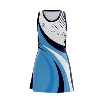 NETBALL DRESS STANDARD BACK - FAST TRACK