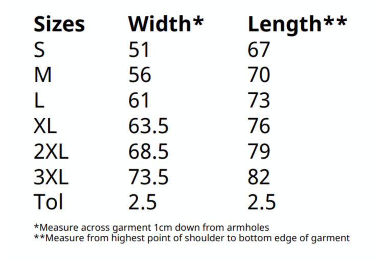 SET IN SLEEVE SWEATSHIRT - Size Guide