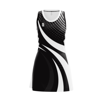 Pivot Netball Dress - Black/White