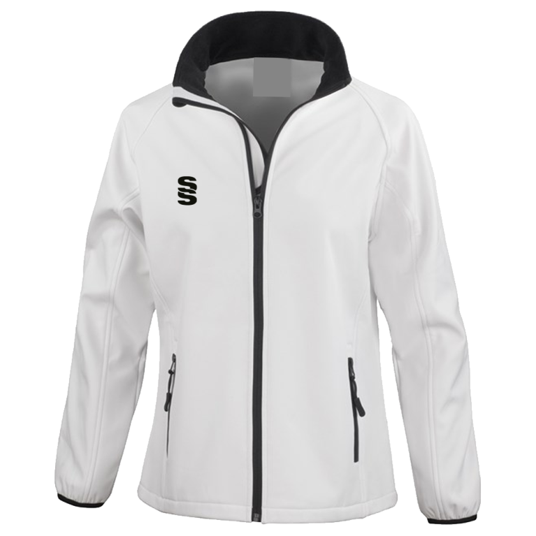 Core Printable Softshell Jacket Female : White