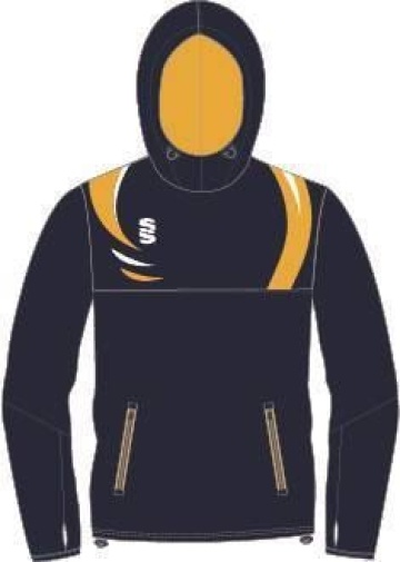 Dual Overhead Hoody Navy / Amber / White Women