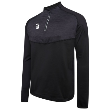 Women's 1/4 Zip Dual Performance Top :  Black