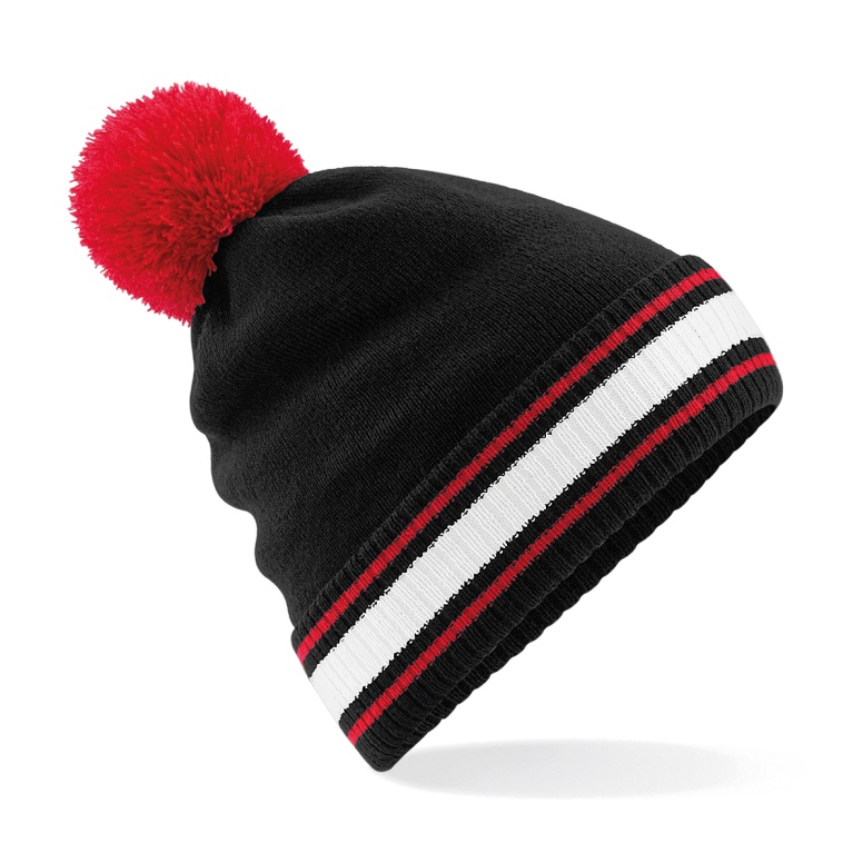 Stadium Beanie : Black/Red/White