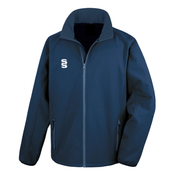 Core printable softshell jacket - Navy