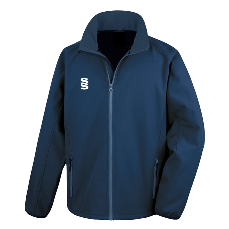 Core printable softshell jacket - Navy