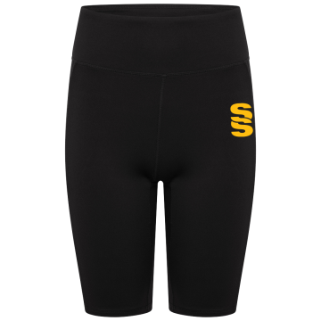 WOMENS DUAL CYCLING SHORT-Black