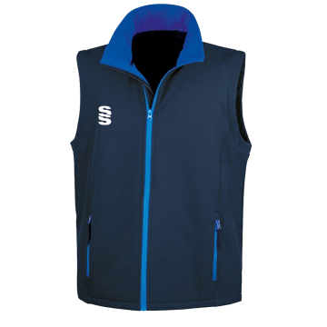 Core Printable Softshell Gilet Male: Navy Royal