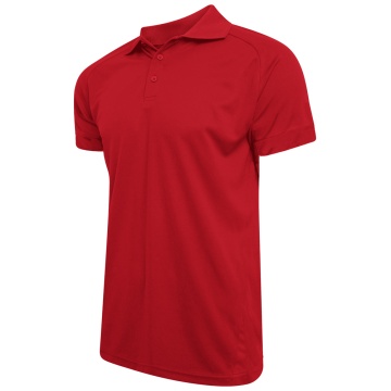 Women's Dual Solid Colour Polo : Red