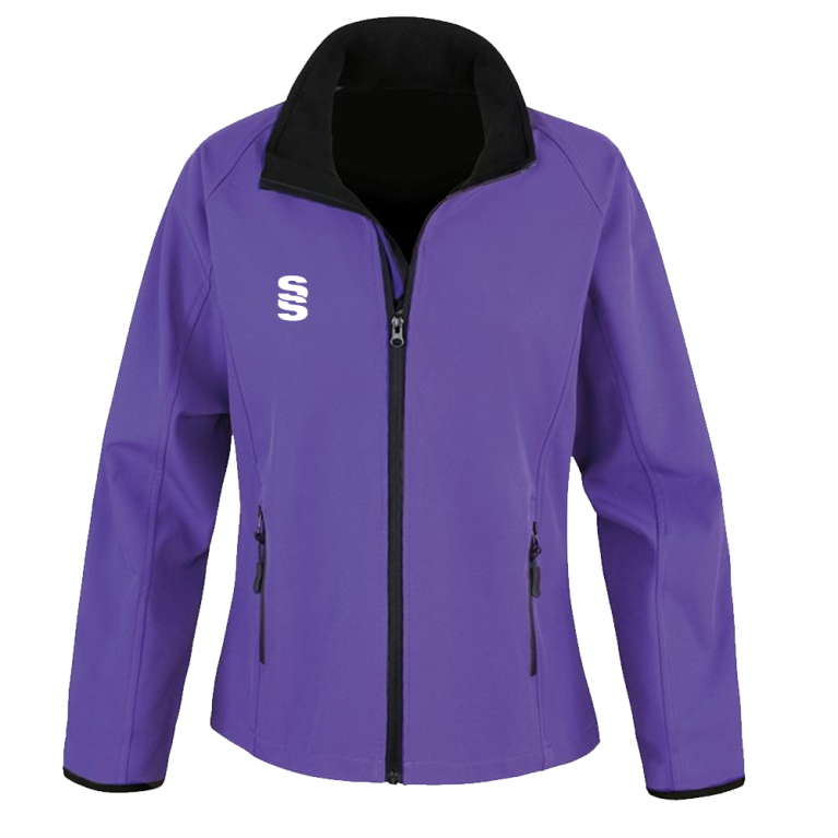 Female Core printable softshell jacket - Purple