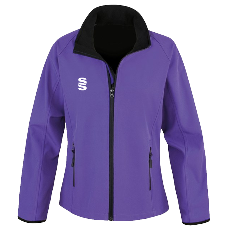 Core Printable Softshell Jacket Female : Purple