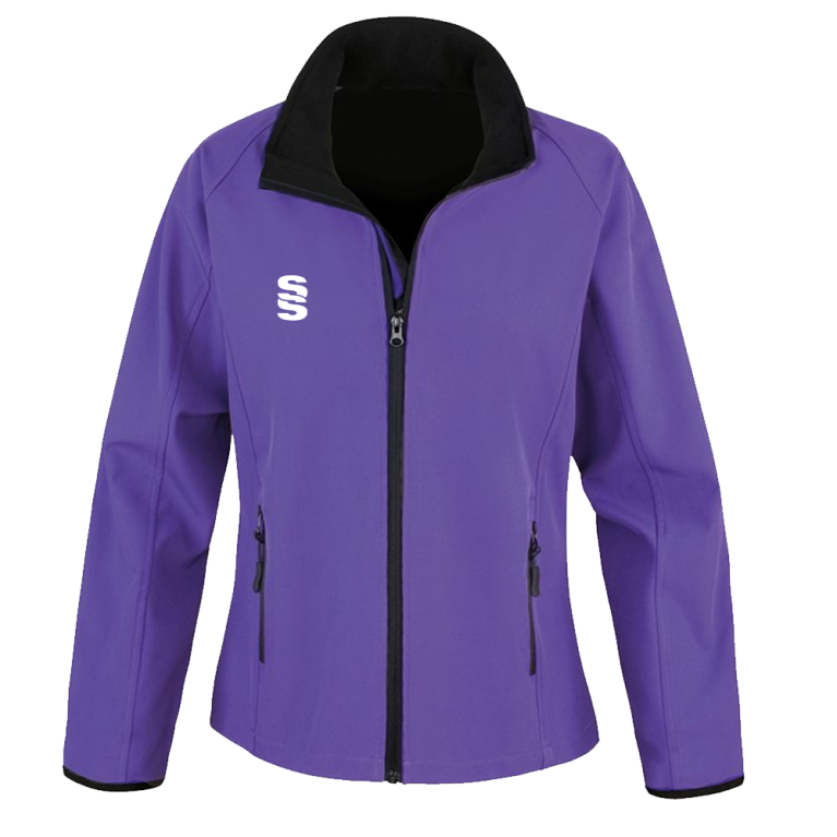 Female Core printable softshell jacket - Purple