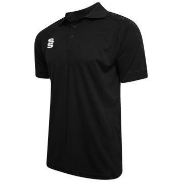 Dual Solid Colour Polo : Black