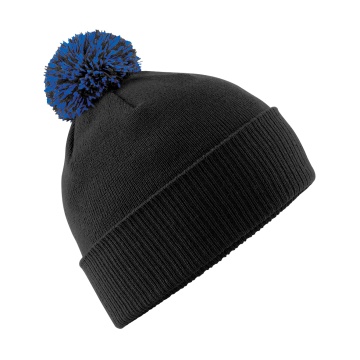 Snowstar Beanie - Black/Royal