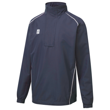 Dual Curve 1/4 Zip Rain jacket : Navy