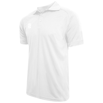 Dual Solid Colour Polo : White