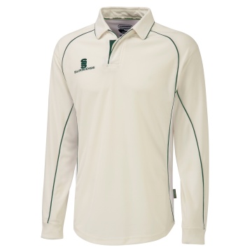 Long Sleeve Shirt Green Trim