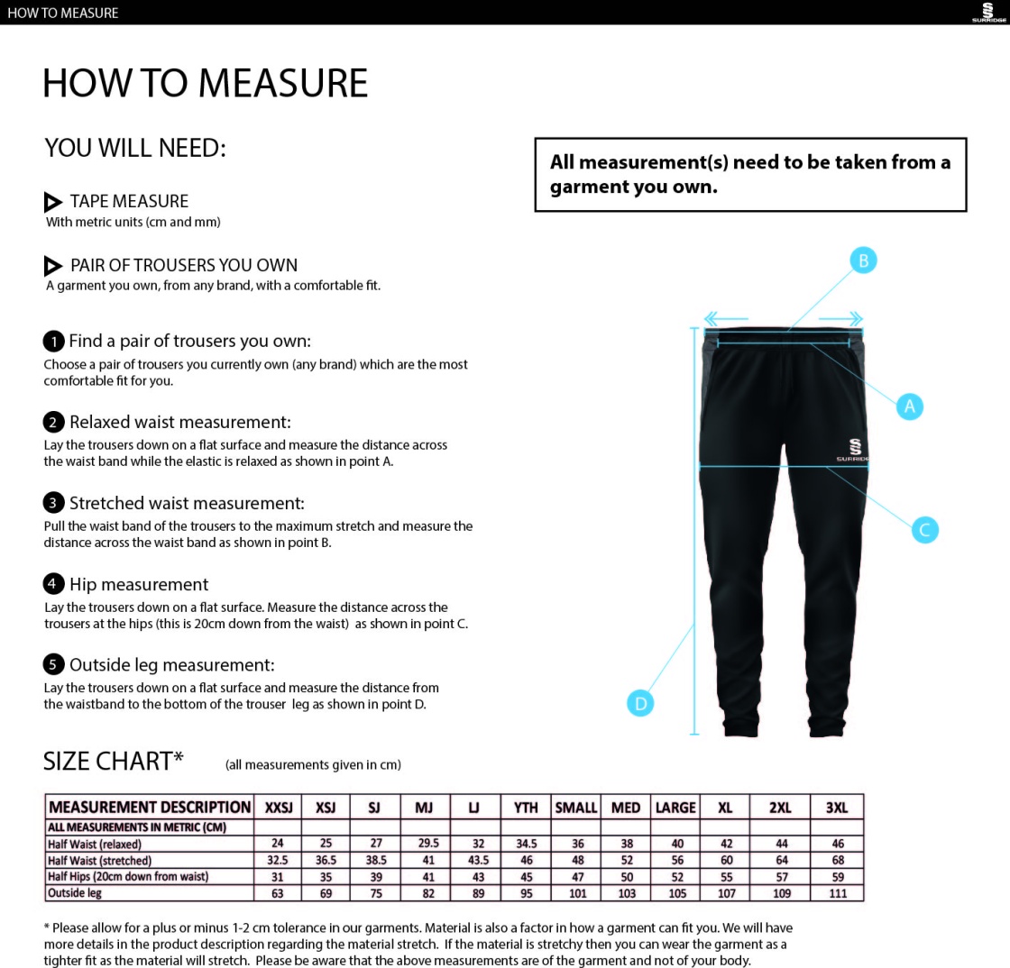 Skinny Pant : Navy - Size Guide