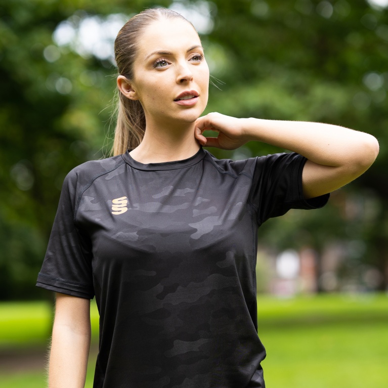 Camo print shirt womens sale