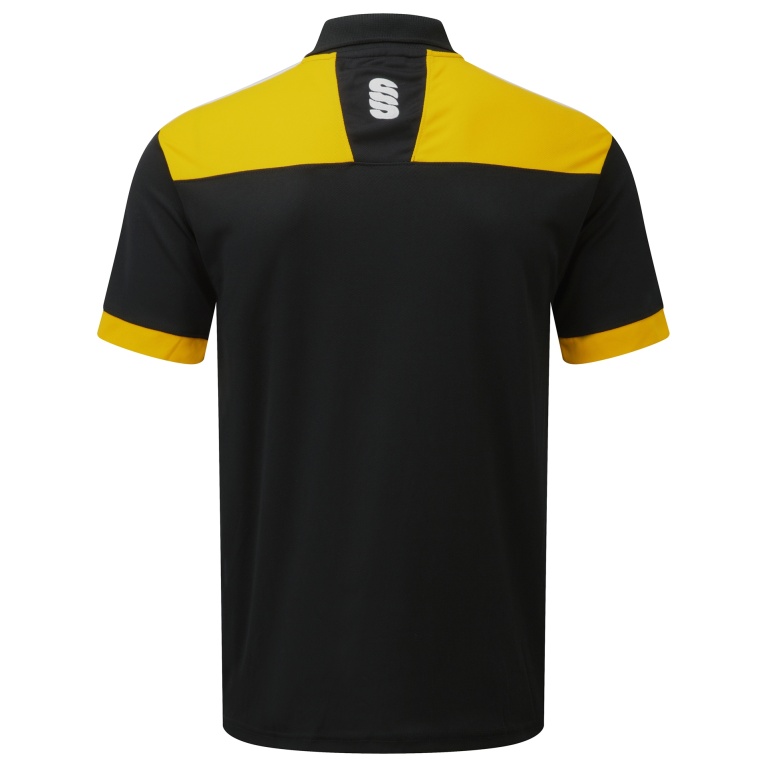 Women's Blade Polo Shirt : Black/Amber/White