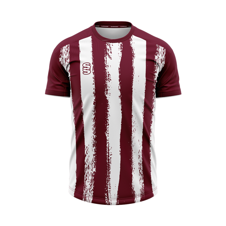 STRIKE SHIRT-Maroon-White