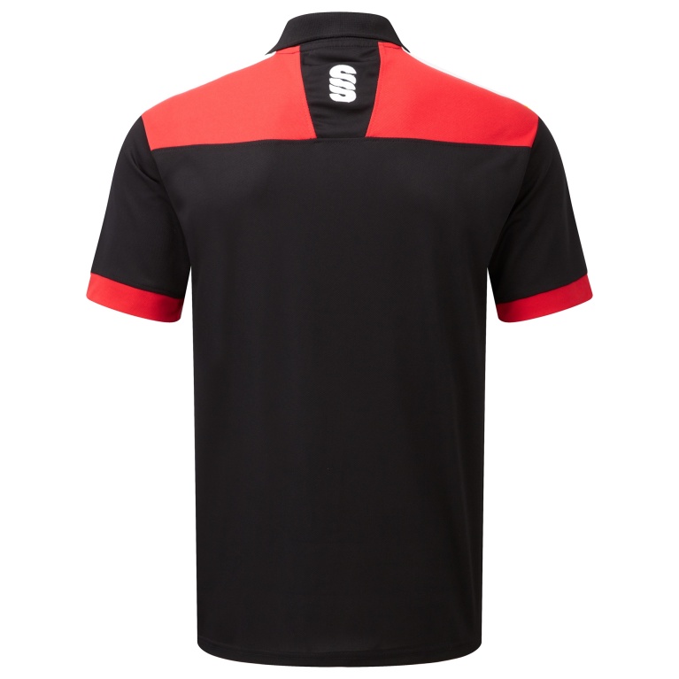 Women's Blade Polo Shirt : Black/Red/White
