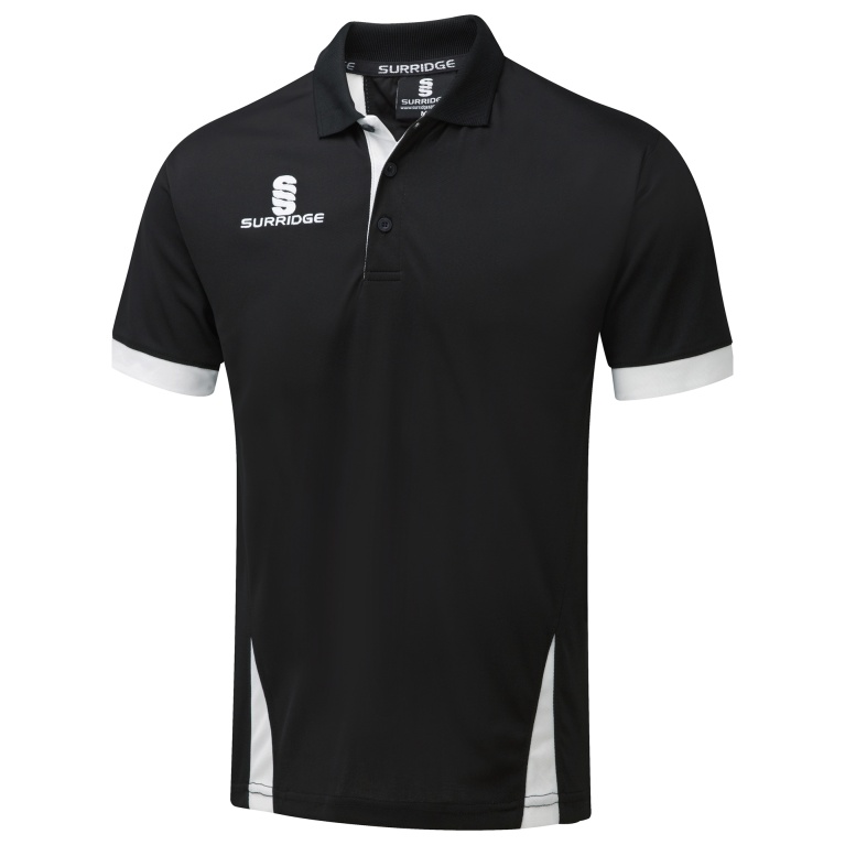 Youth's Blade Polo Shirt : Black / White