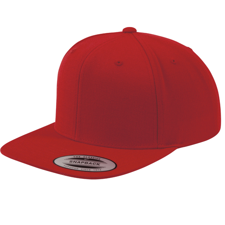Classic Snapback Cap Red