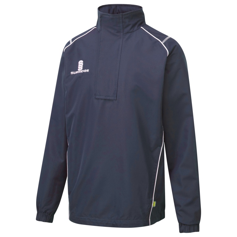 Dual Curve 1/4 Zip Rain jacket : Navy