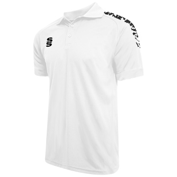 Dual Solid Colour Polo : White
