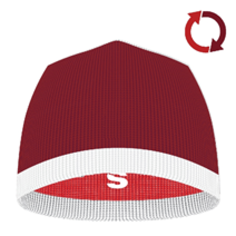 Reversible Beanie Red / Maroon