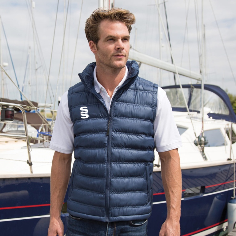 Padded Gilet : Navy