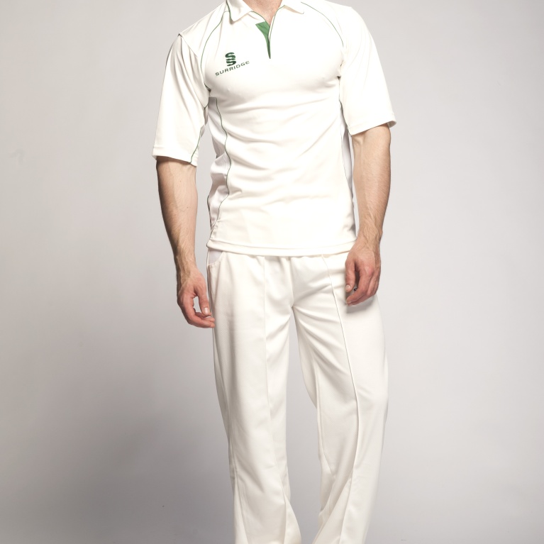 Premier Cricket Shirt - Short Sleeve Green