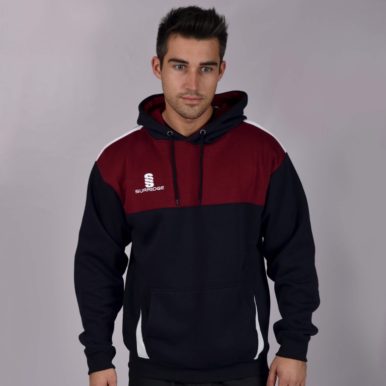 Blade Hoody : Navy / Maroon / White