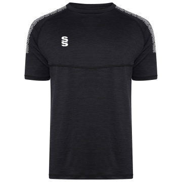 Women's Dual Gym T-shirt : Black Melange