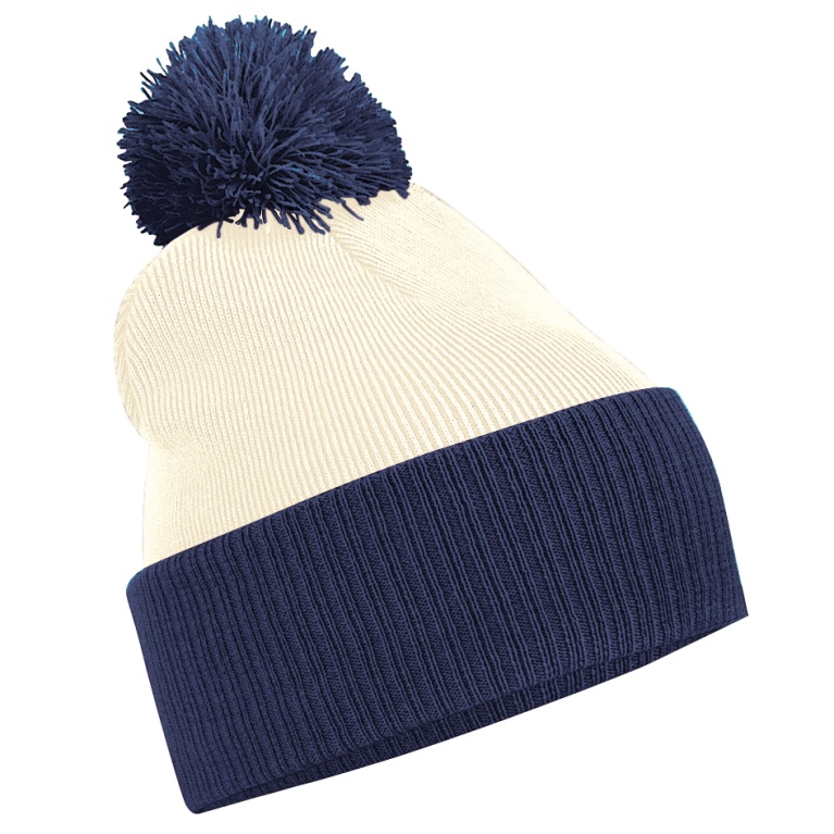 SNOWSTAR TWO TONE BOBBLE - White/Navy