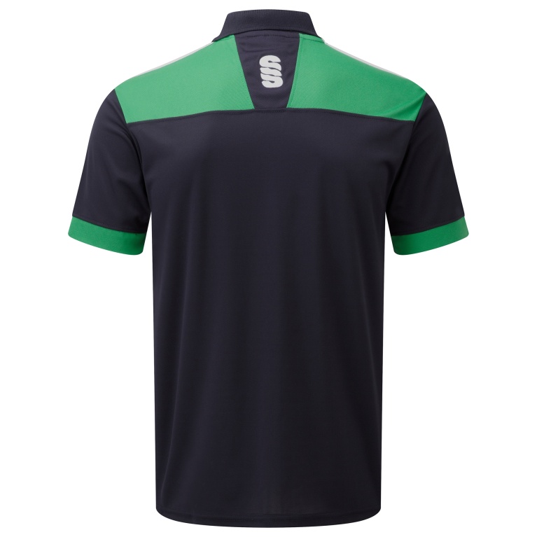 Women's Blade Polo Shirt : Navy / Emerald / White
