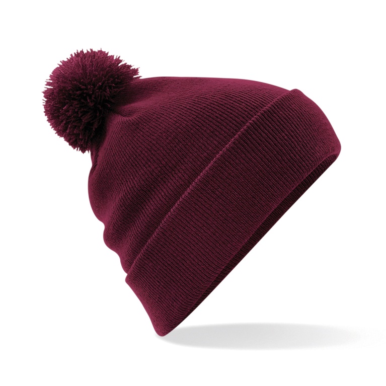 Original Pom Pom Beanie : Maroon