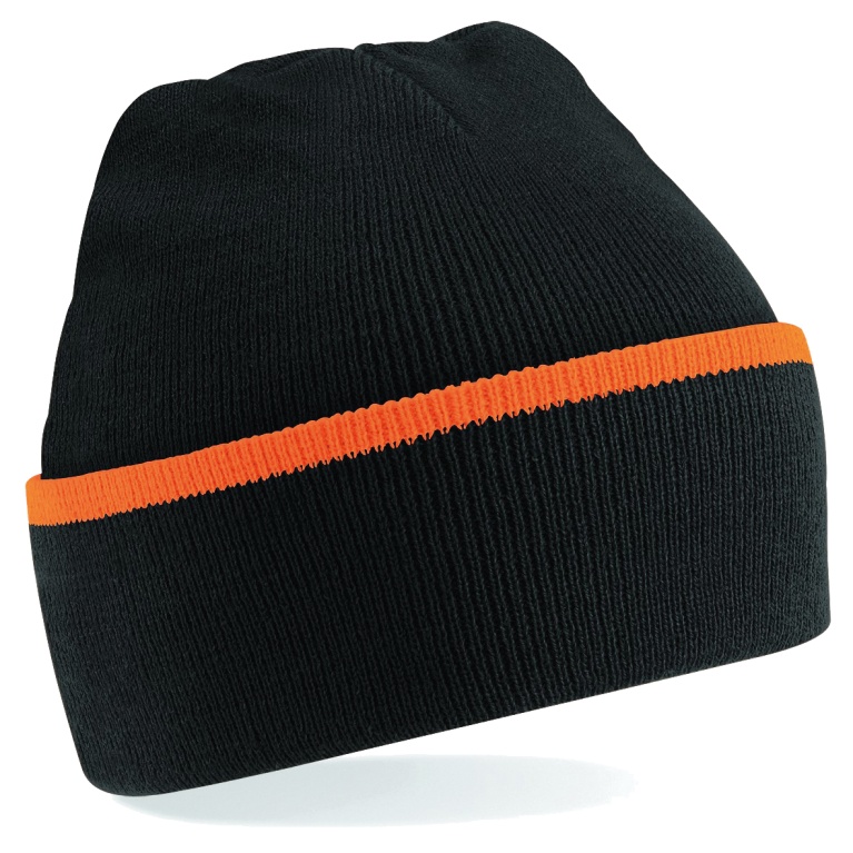 Teamwear Beanie : Black/Orange