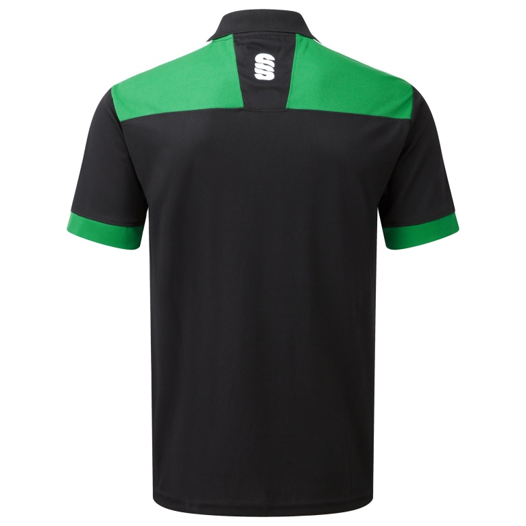 Women's Blade Polo Shirt : Black/Emerald/White