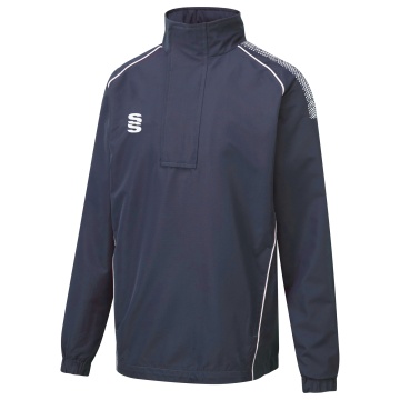 Dual Curve 1/4 Zip Rain jacket : Navy