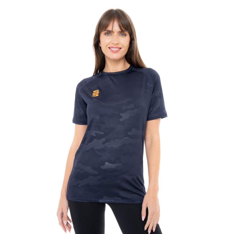 Women's Camo T-shirt : Navy