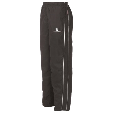 Classic Tracksuit Pant With Thigh Length Zip - Black/White