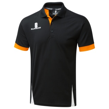 Women's Blade Polo Shirt : Black/Orange/White
