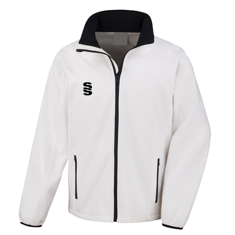 Core Printable Softshell Jacket : White