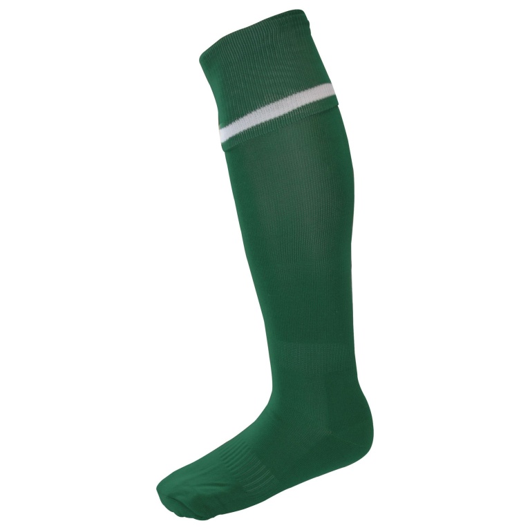 Single Band Sock - Green/White