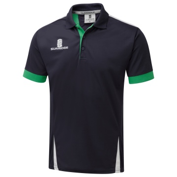 Blade Polo Shirt : Navy / Emerald / White