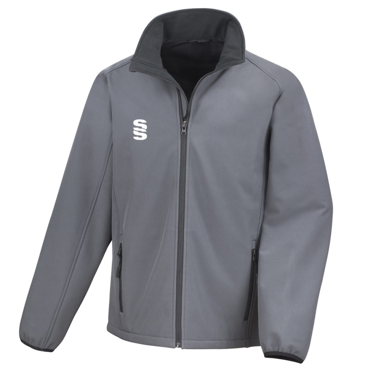 Core Printable Softshell Jacket : Charcoal